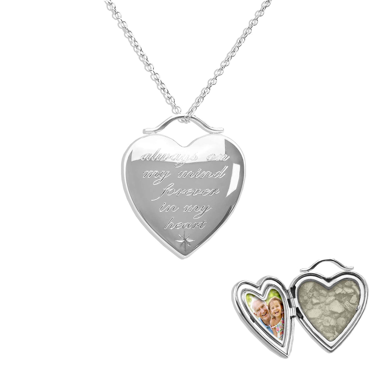 Always on my mind forever in my hot sale heart necklace