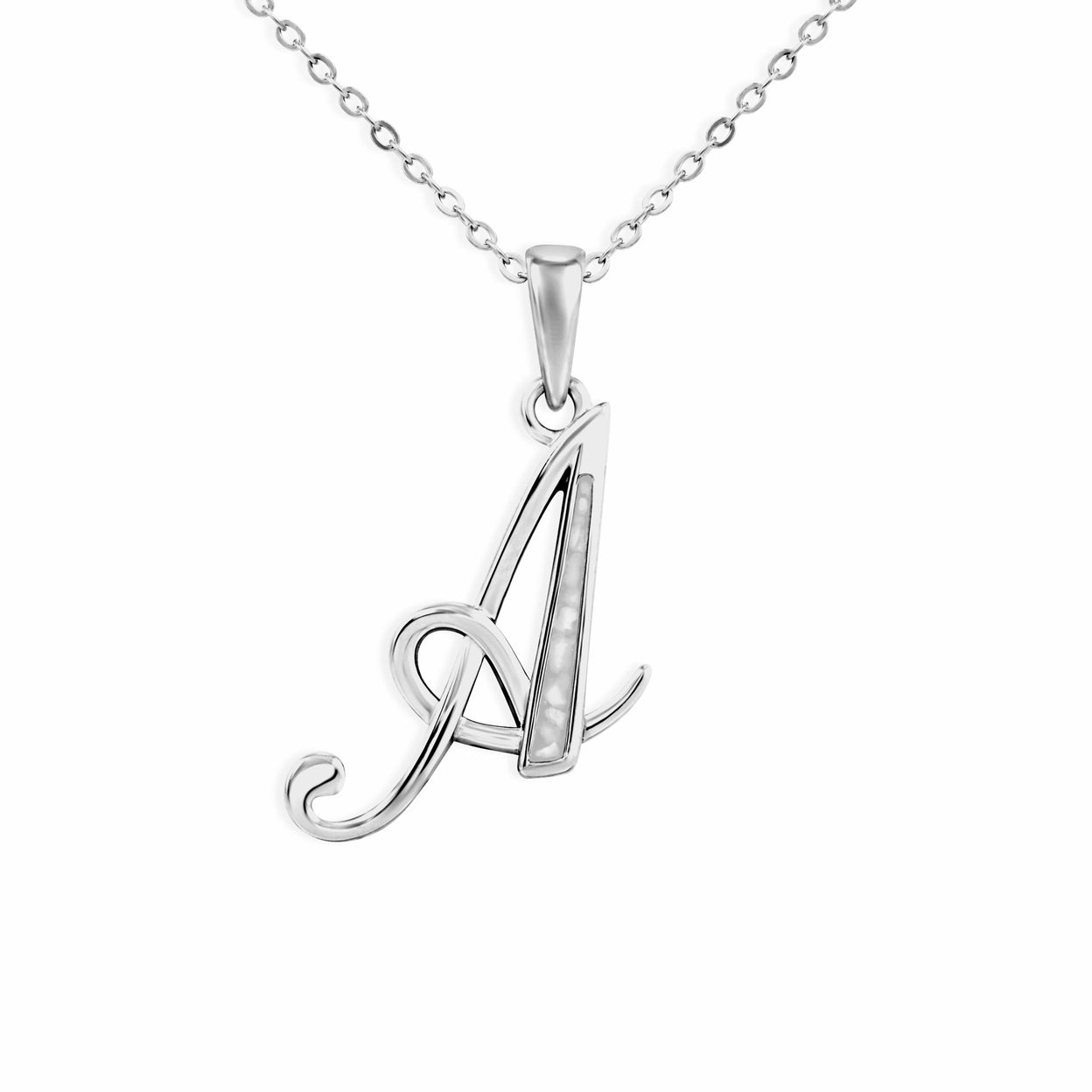 Load image into Gallery viewer, EverWith Alphabet Memorial Ashes Pendant - Letter A