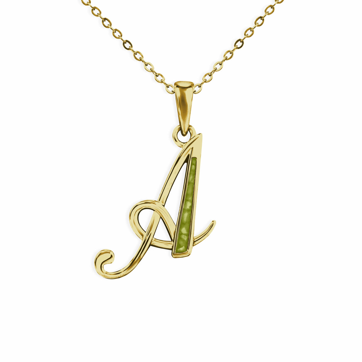 Load image into Gallery viewer, EverWith Alphabet Memorial Ashes Pendant - Letter A