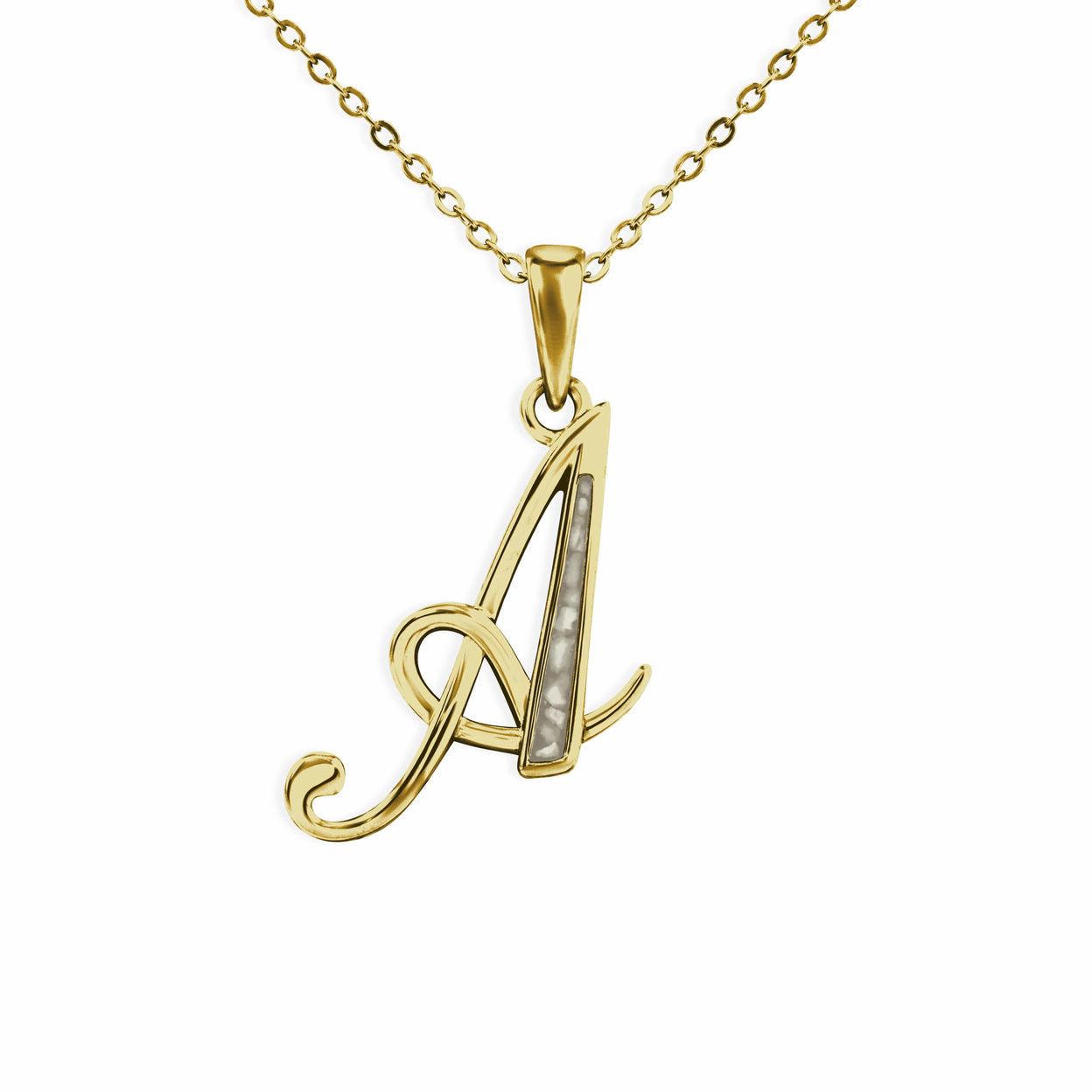 Load image into Gallery viewer, EverWith Alphabet Memorial Ashes Pendant - Letter A