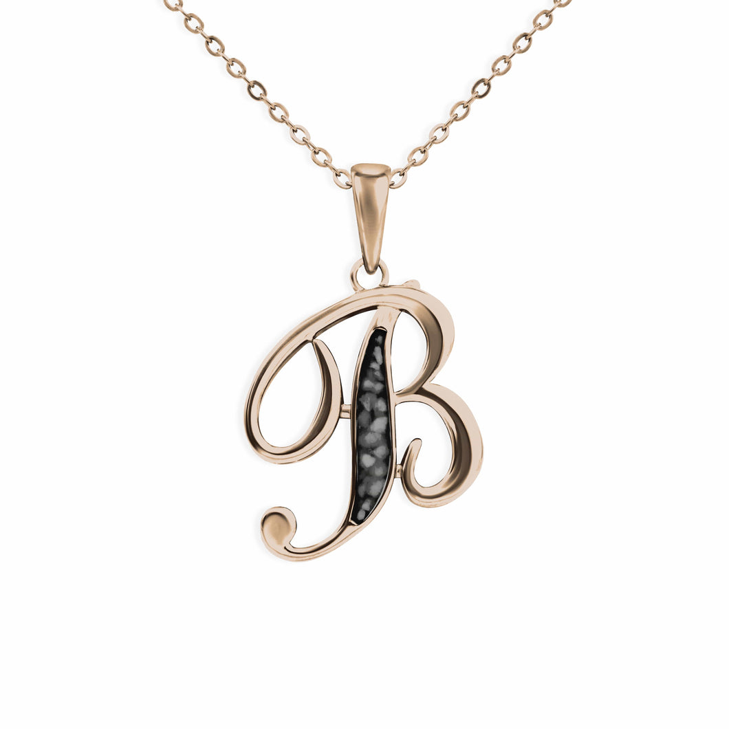 EverWith Alphabet Memorial Ashes Pendant - Letter B