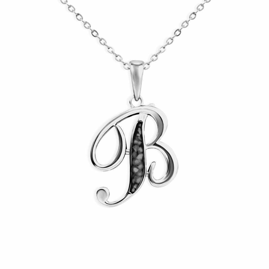 EverWith Alphabet Memorial Ashes Pendant - Letter B