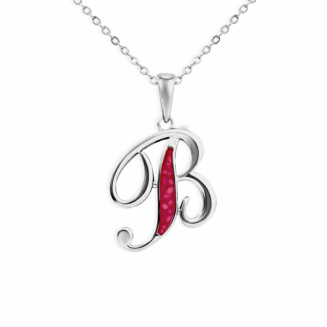 Load image into Gallery viewer, EverWith Alphabet Memorial Ashes Pendant - Letter B