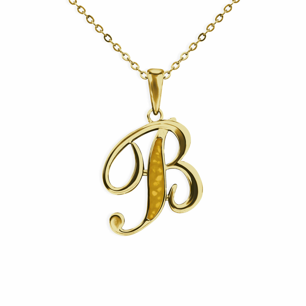 Load image into Gallery viewer, EverWith Alphabet Memorial Ashes Pendant - Letter B