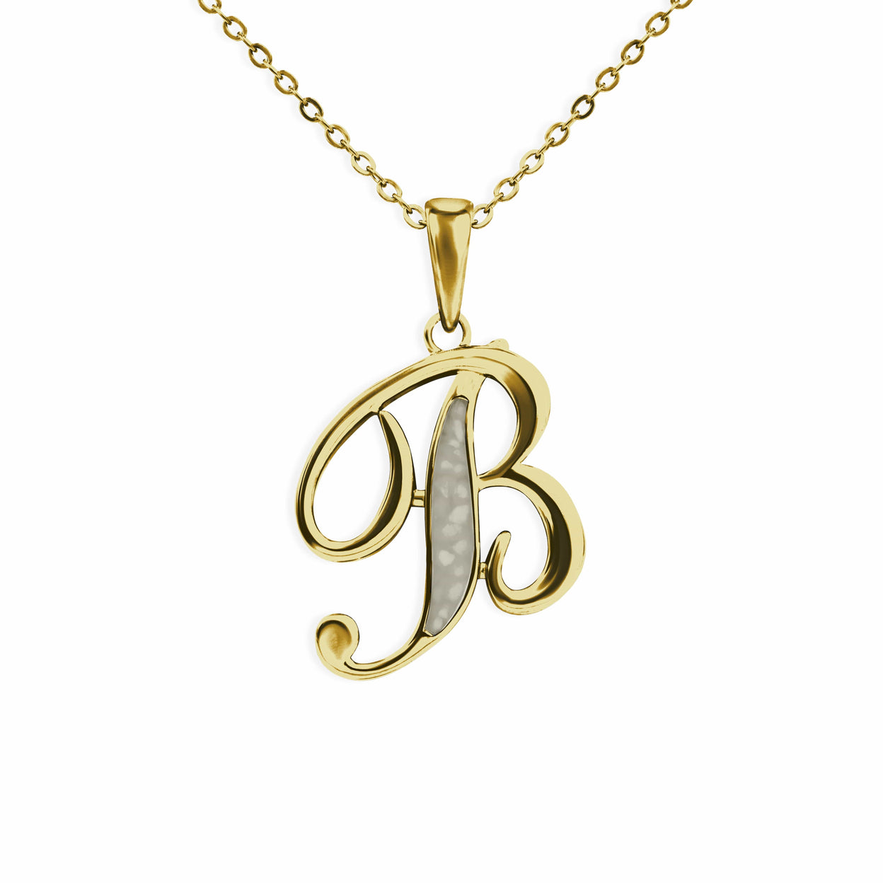 Load image into Gallery viewer, EverWith Alphabet Memorial Ashes Pendant - Letter B