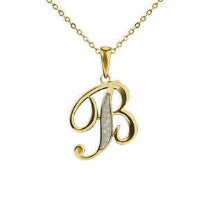 EverWith Alphabet Memorial Ashes Pendant - Letter B