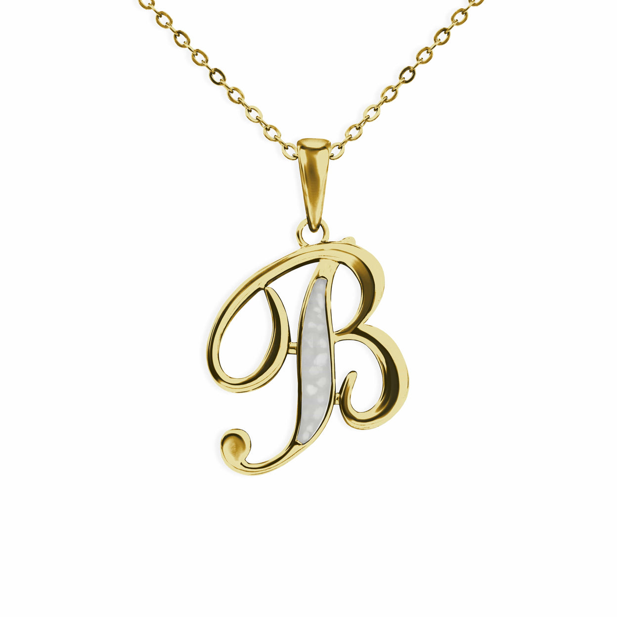 Load image into Gallery viewer, EverWith Alphabet Memorial Ashes Pendant - Letter B