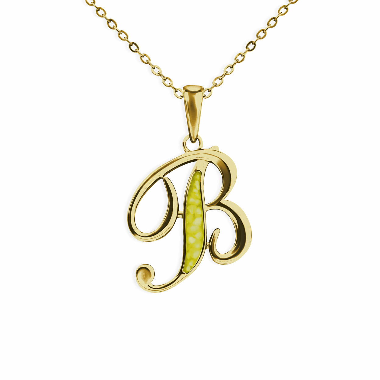 Load image into Gallery viewer, EverWith Alphabet Memorial Ashes Pendant - Letter B