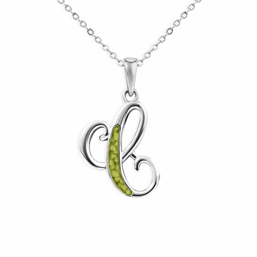 EverWith Alphabet Memorial Ashes Pendant - Letter C