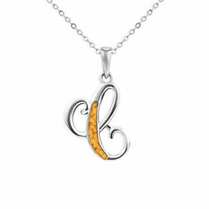 EverWith Alphabet Memorial Ashes Pendant - Letter C