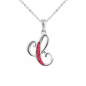 EverWith Alphabet Memorial Ashes Pendant - Letter C