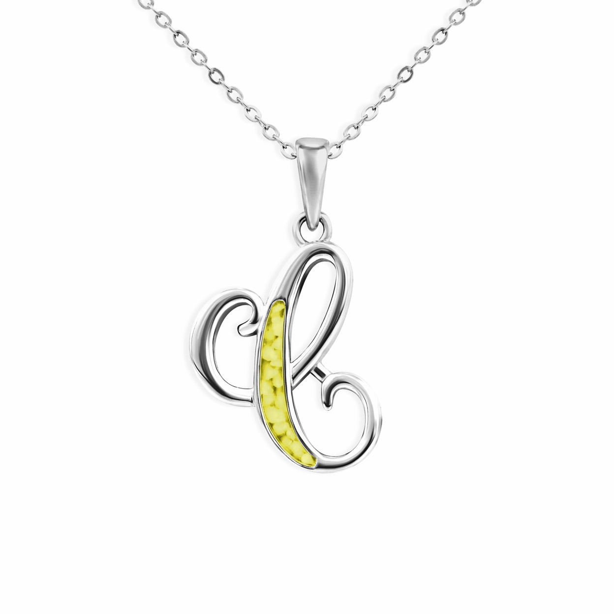 Load image into Gallery viewer, EverWith Alphabet Memorial Ashes Pendant - Letter C