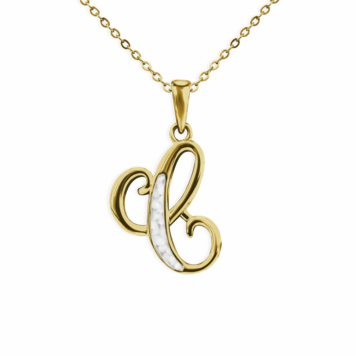 Load image into Gallery viewer, EverWith Alphabet Memorial Ashes Pendant - Letter C