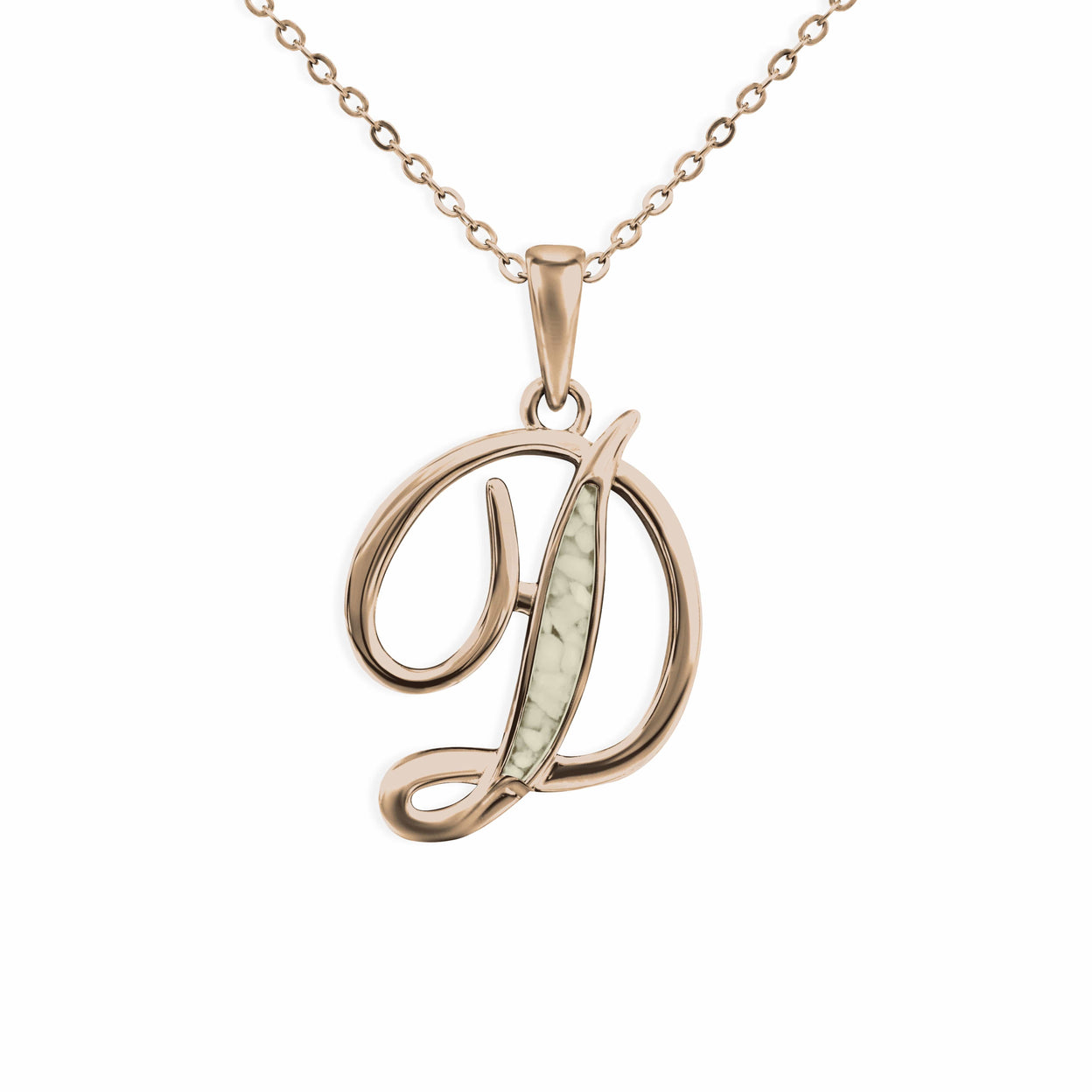 Load image into Gallery viewer, EverWith Alphabet Memorial Ashes Pendant - Letter D