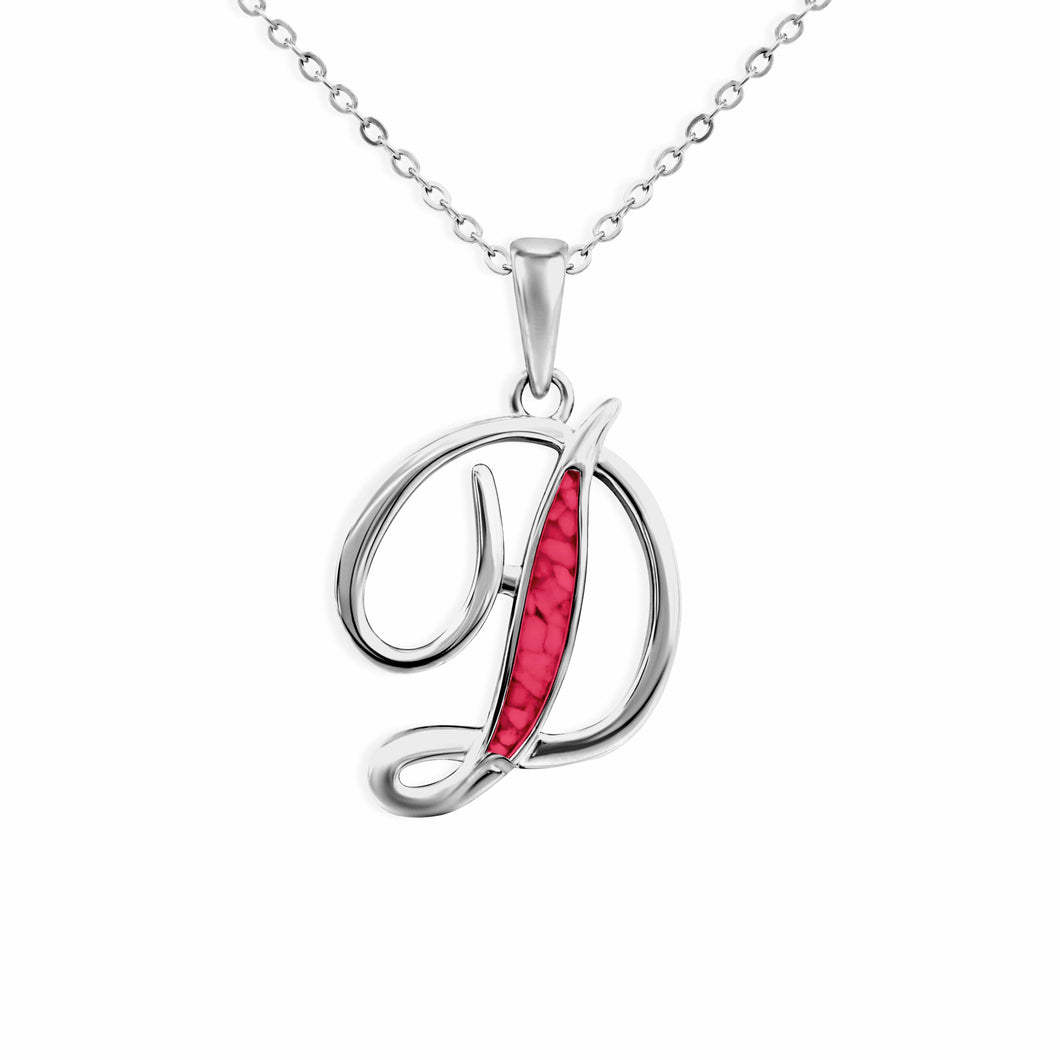 EverWith Alphabet Memorial Ashes Pendant - Letter D