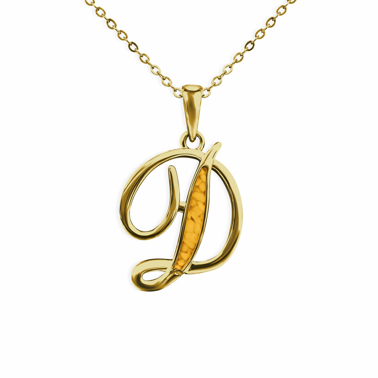 Load image into Gallery viewer, EverWith Alphabet Memorial Ashes Pendant - Letter D