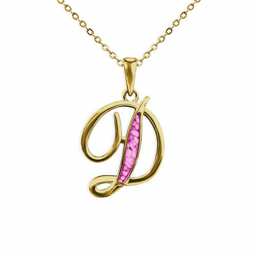 EverWith Alphabet Memorial Ashes Pendant - Letter D