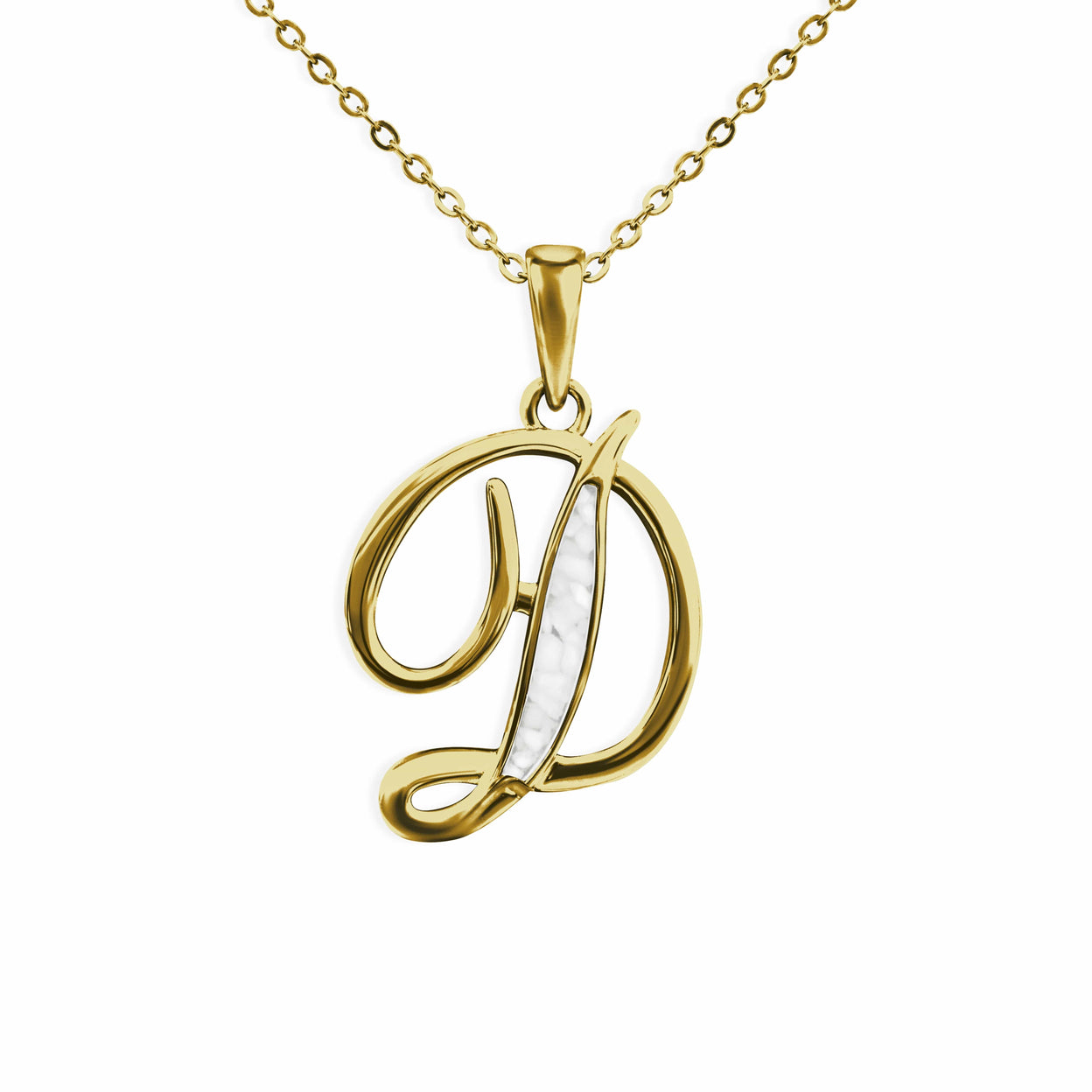 Load image into Gallery viewer, EverWith Alphabet Memorial Ashes Pendant - Letter D