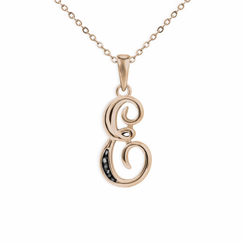 EverWith Alphabet Memorial Ashes Pendant - Letter E