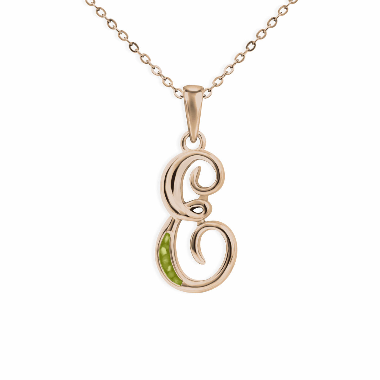 Load image into Gallery viewer, EverWith Alphabet Memorial Ashes Pendant - Letter E