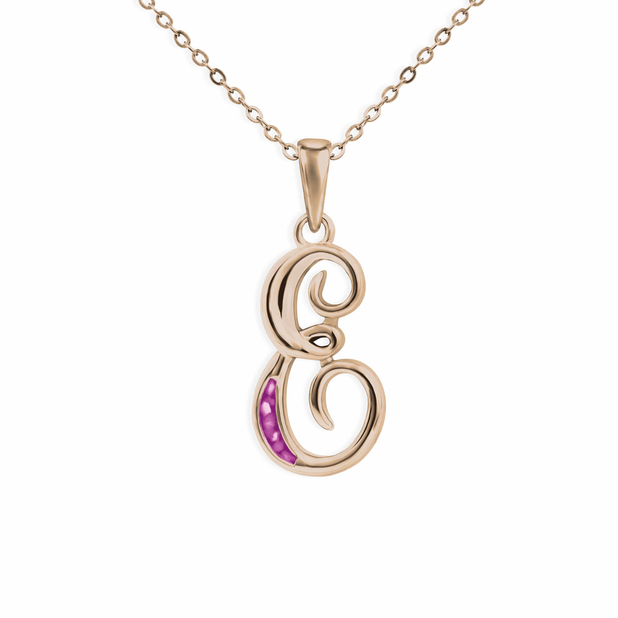 Load image into Gallery viewer, EverWith Alphabet Memorial Ashes Pendant - Letter E