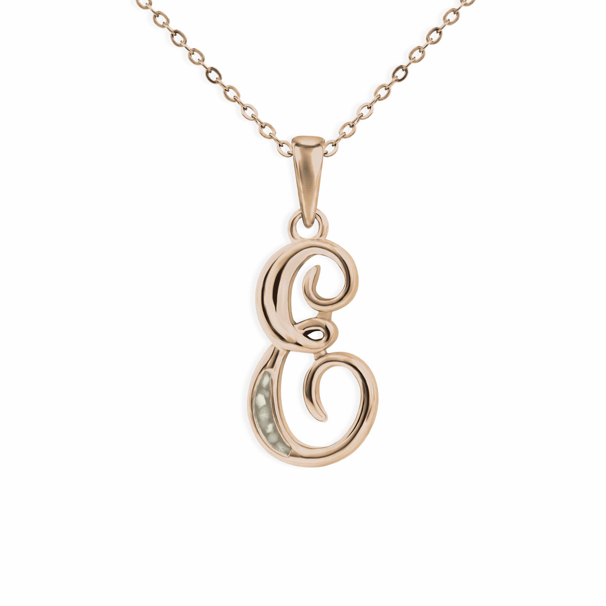 Load image into Gallery viewer, EverWith Alphabet Memorial Ashes Pendant - Letter E