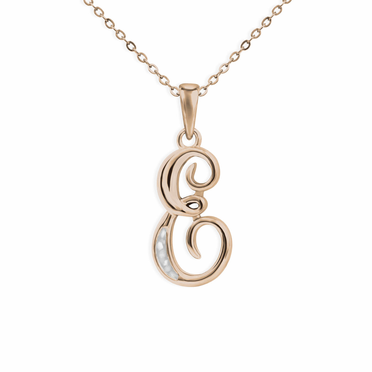 Load image into Gallery viewer, EverWith Alphabet Memorial Ashes Pendant - Letter E