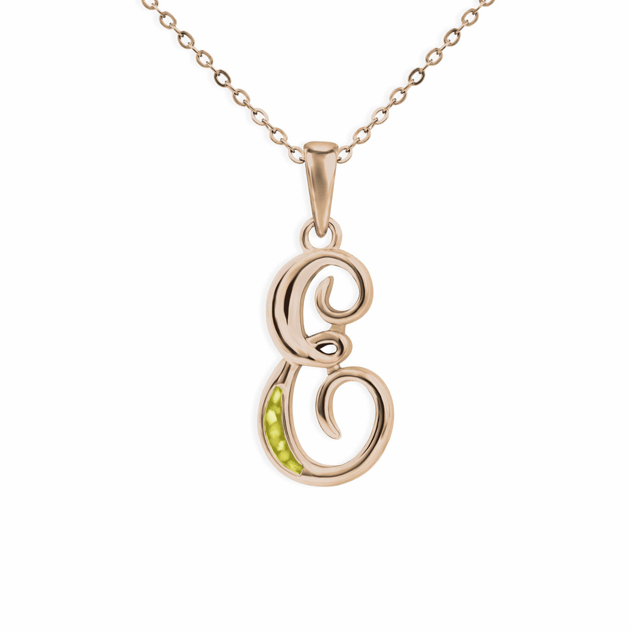 Load image into Gallery viewer, EverWith Alphabet Memorial Ashes Pendant - Letter E