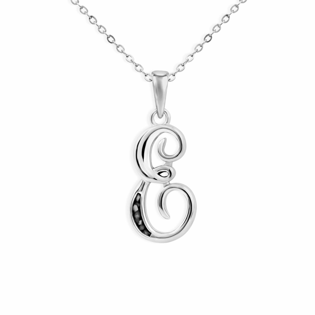 Load image into Gallery viewer, EverWith Alphabet Memorial Ashes Pendant - Letter E