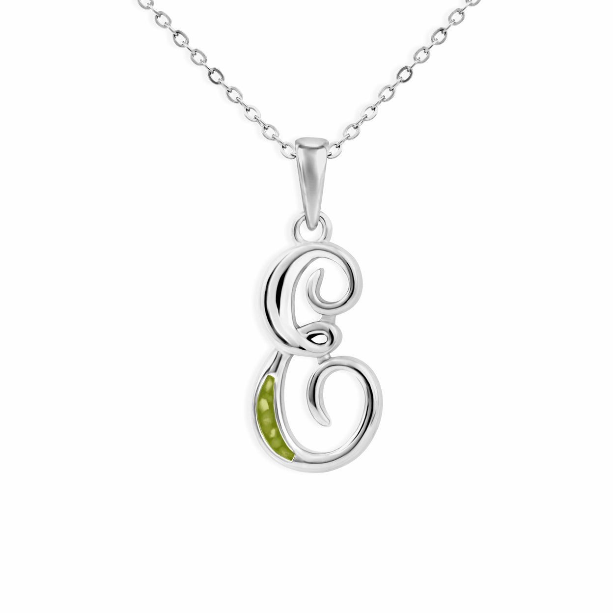 Load image into Gallery viewer, EverWith Alphabet Memorial Ashes Pendant - Letter E