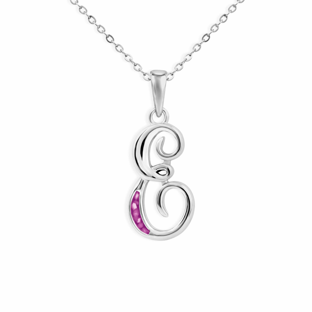 Load image into Gallery viewer, EverWith Alphabet Memorial Ashes Pendant - Letter E