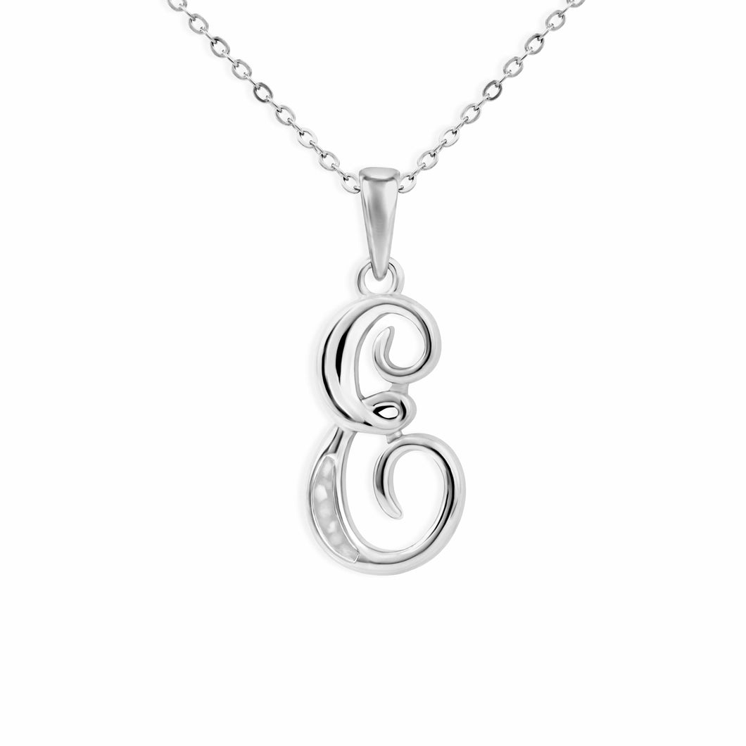 EverWith Alphabet Memorial Ashes Pendant - Letter E