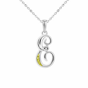 EverWith Alphabet Memorial Ashes Pendant - Letter E