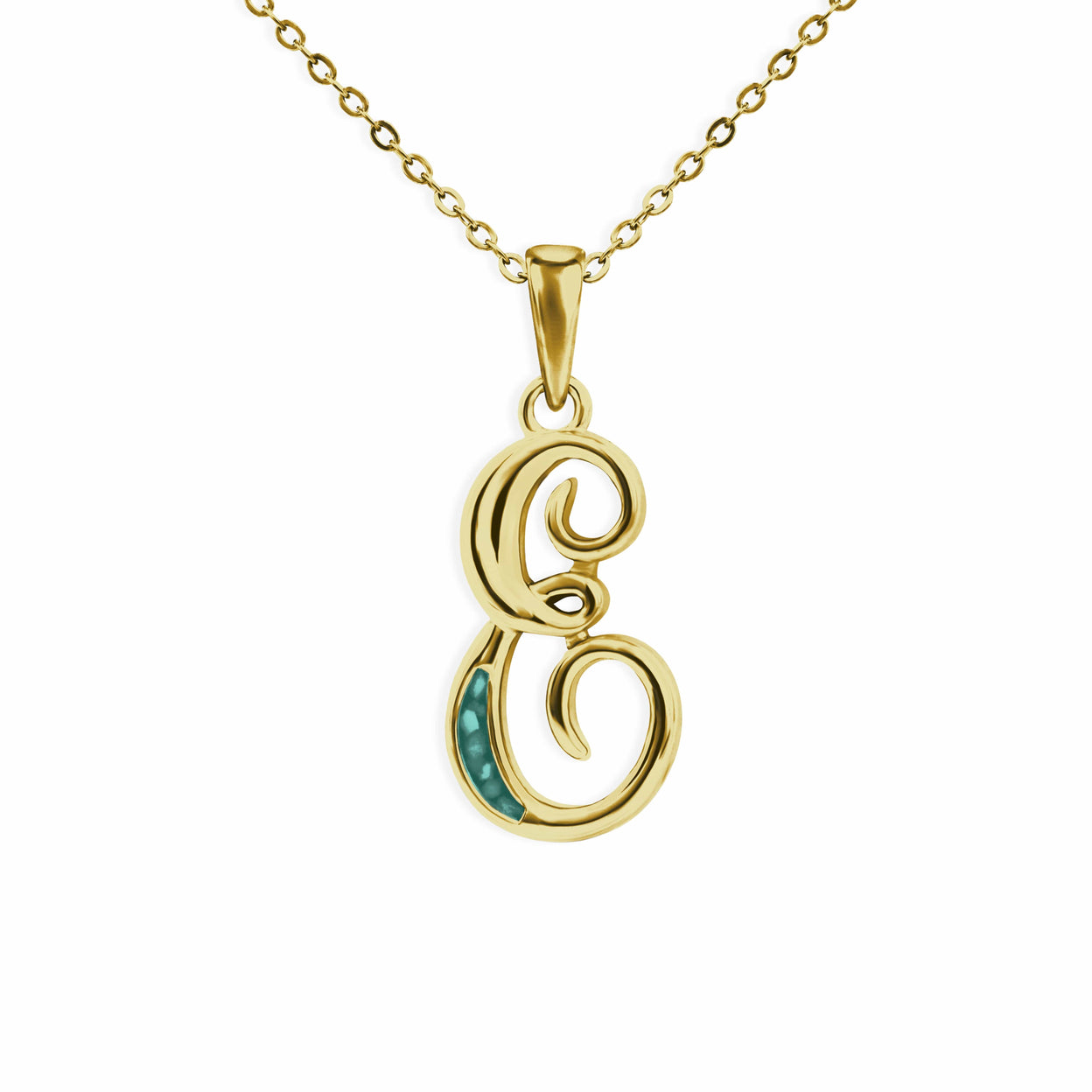 Load image into Gallery viewer, EverWith Alphabet Memorial Ashes Pendant - Letter E