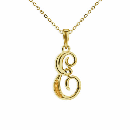 EverWith Alphabet Memorial Ashes Pendant - Letter E