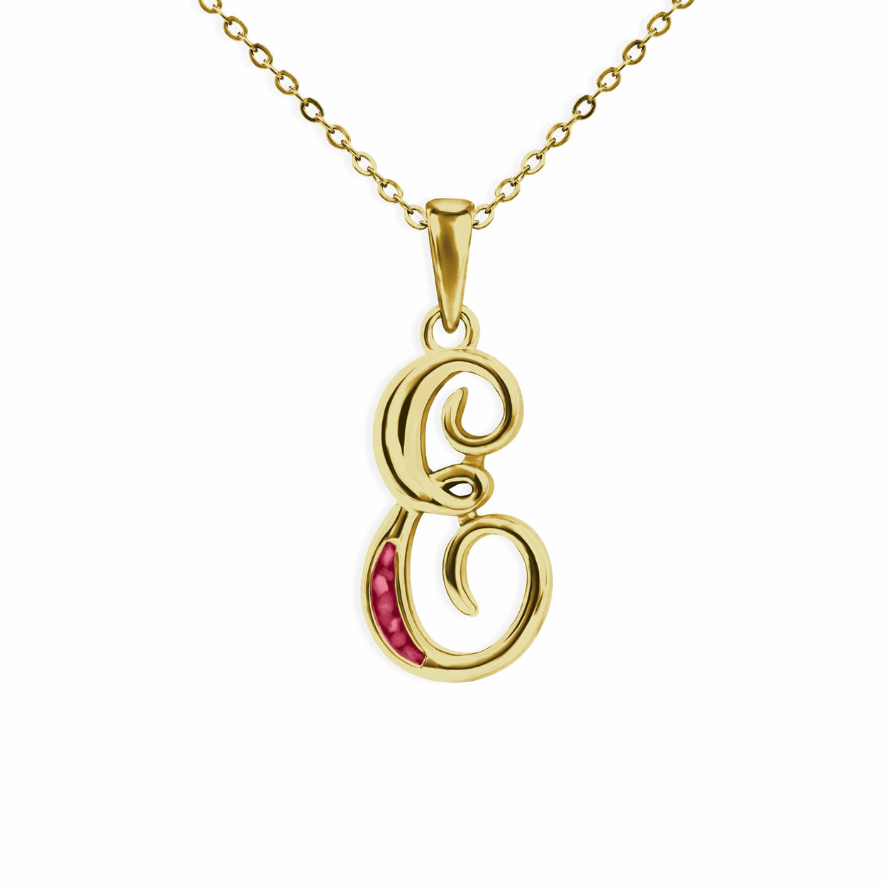 Load image into Gallery viewer, EverWith Alphabet Memorial Ashes Pendant - Letter E