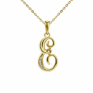 EverWith Alphabet Memorial Ashes Pendant - Letter E