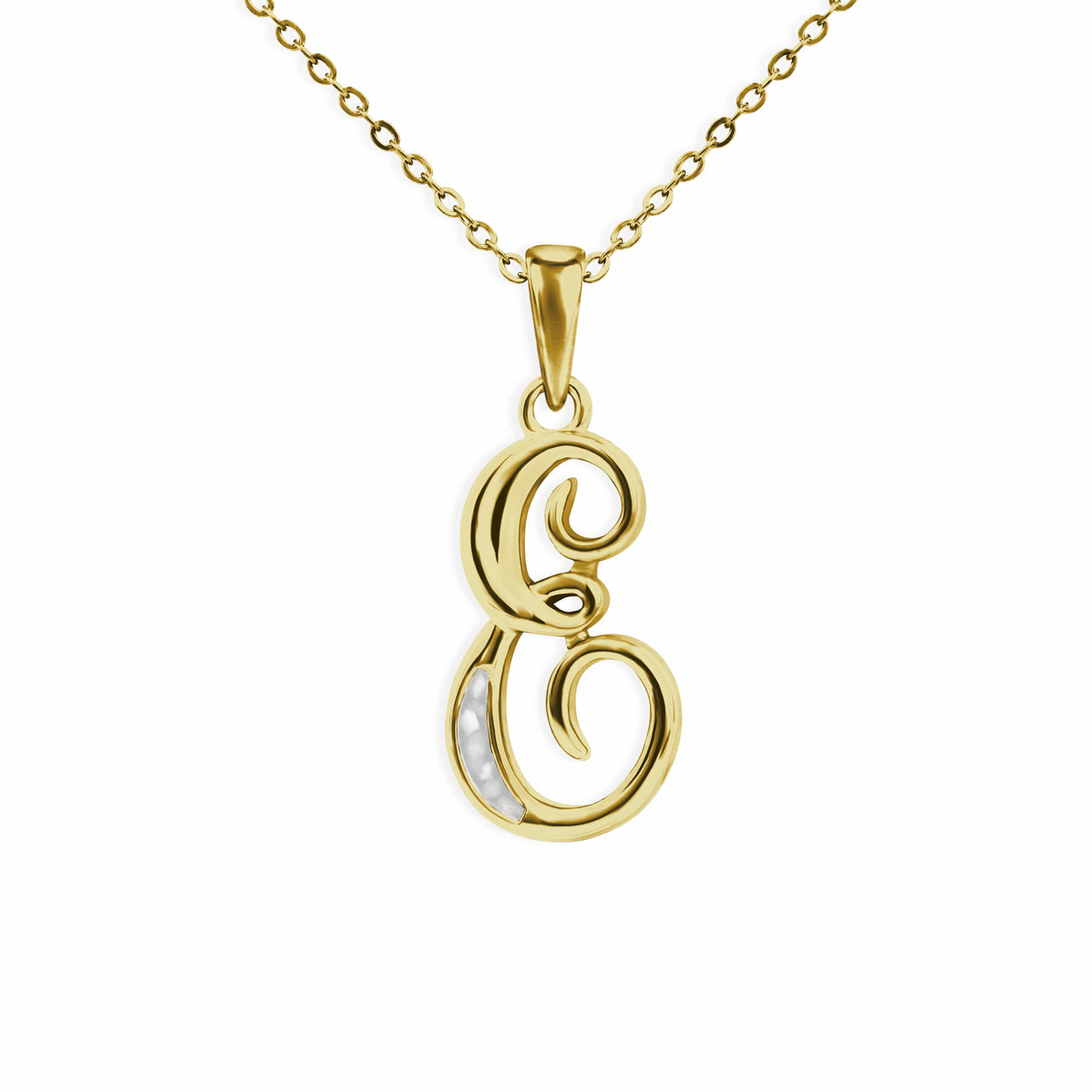 Load image into Gallery viewer, EverWith Alphabet Memorial Ashes Pendant - Letter E