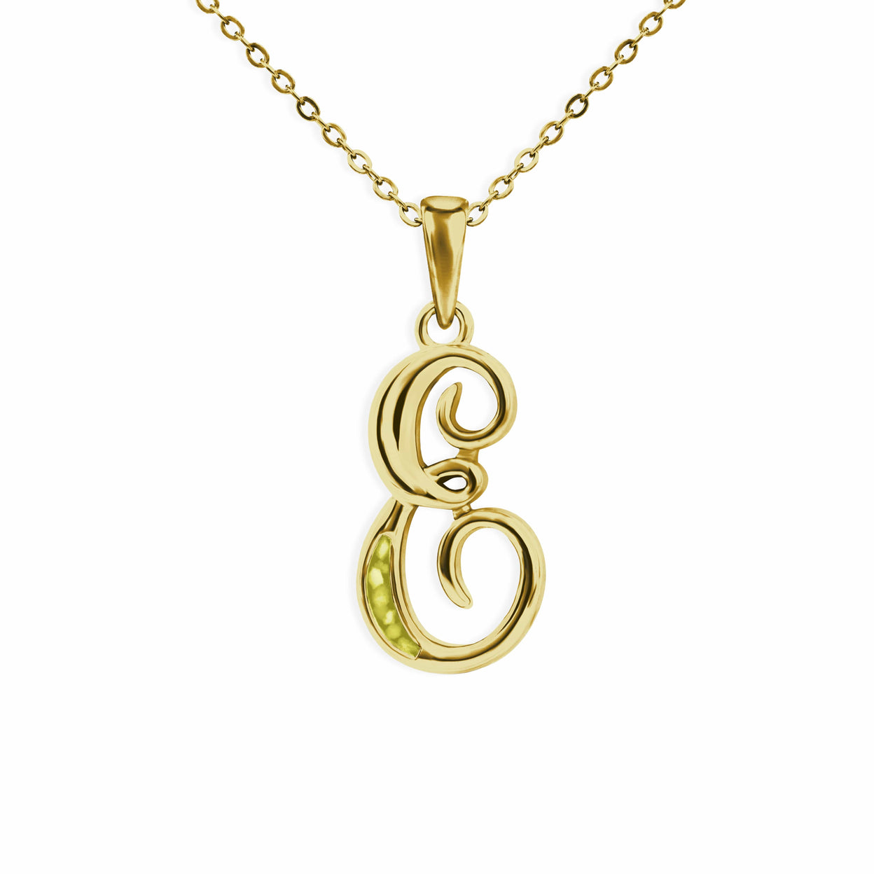 Load image into Gallery viewer, EverWith Alphabet Memorial Ashes Pendant - Letter E