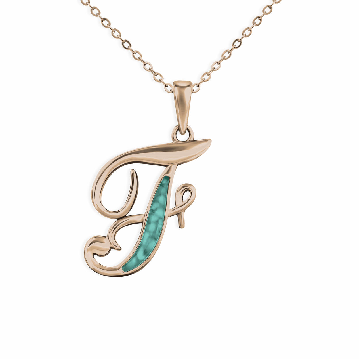 Load image into Gallery viewer, EverWith Alphabet Memorial Ashes Pendant - Letter F