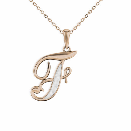 EverWith Alphabet Memorial Ashes Pendant - Letter F