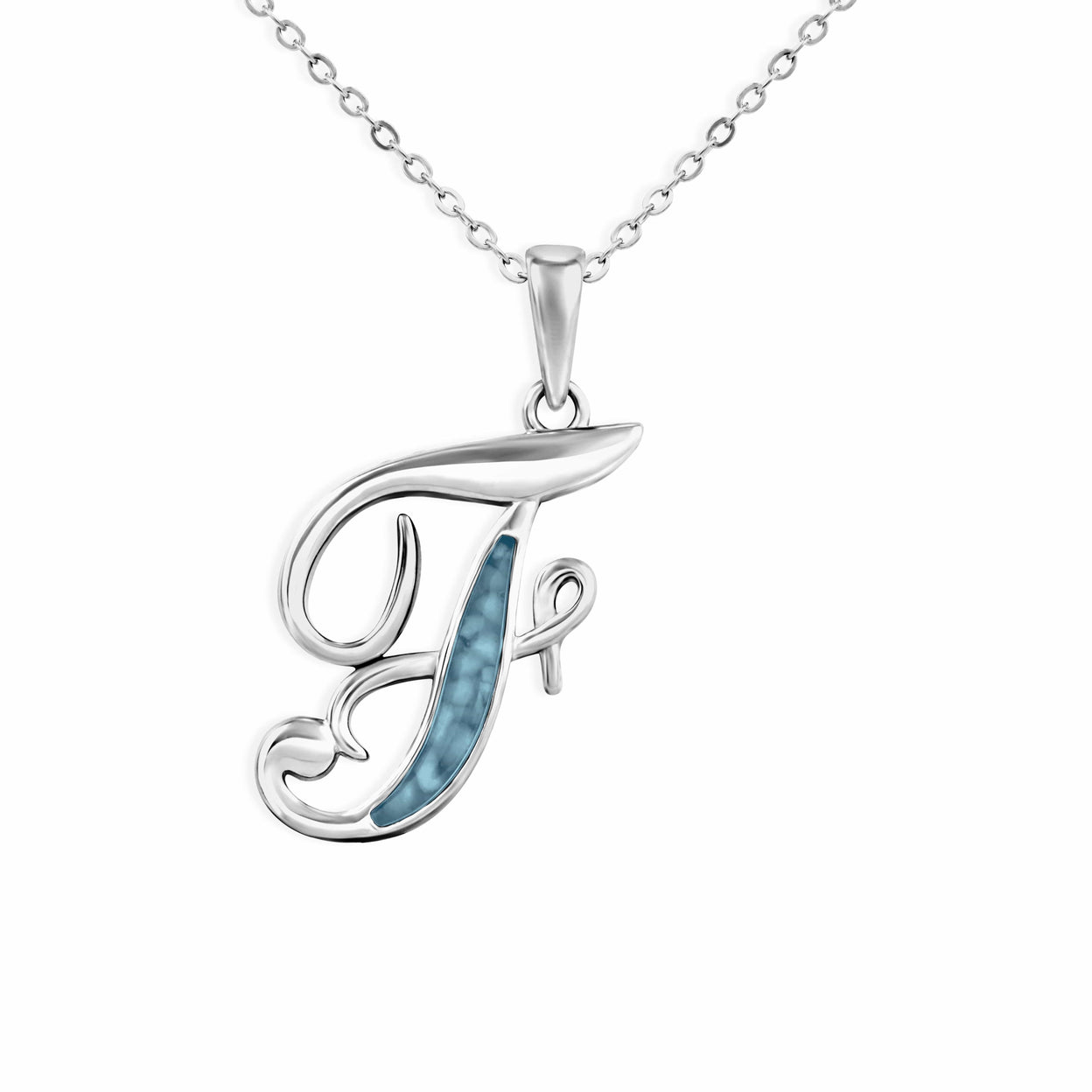 Load image into Gallery viewer, EverWith Alphabet Memorial Ashes Pendant - Letter F