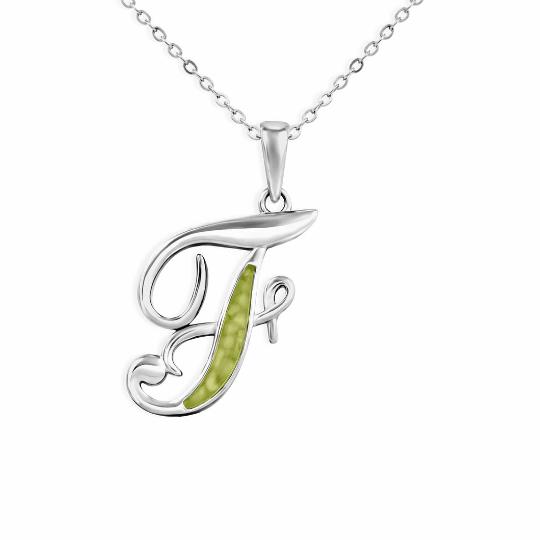 EverWith Alphabet Memorial Ashes Pendant - Letter F