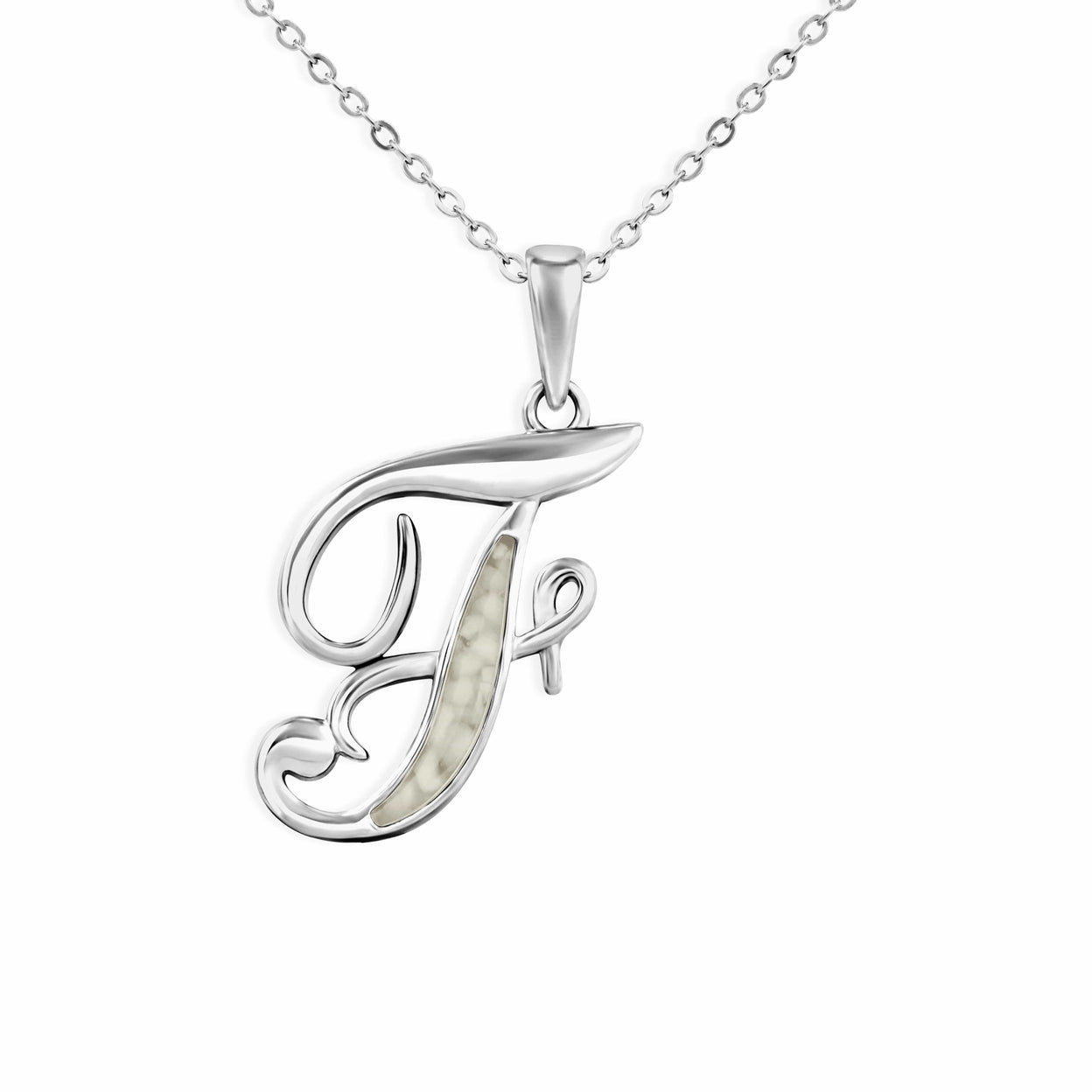 Load image into Gallery viewer, EverWith Alphabet Memorial Ashes Pendant - Letter F