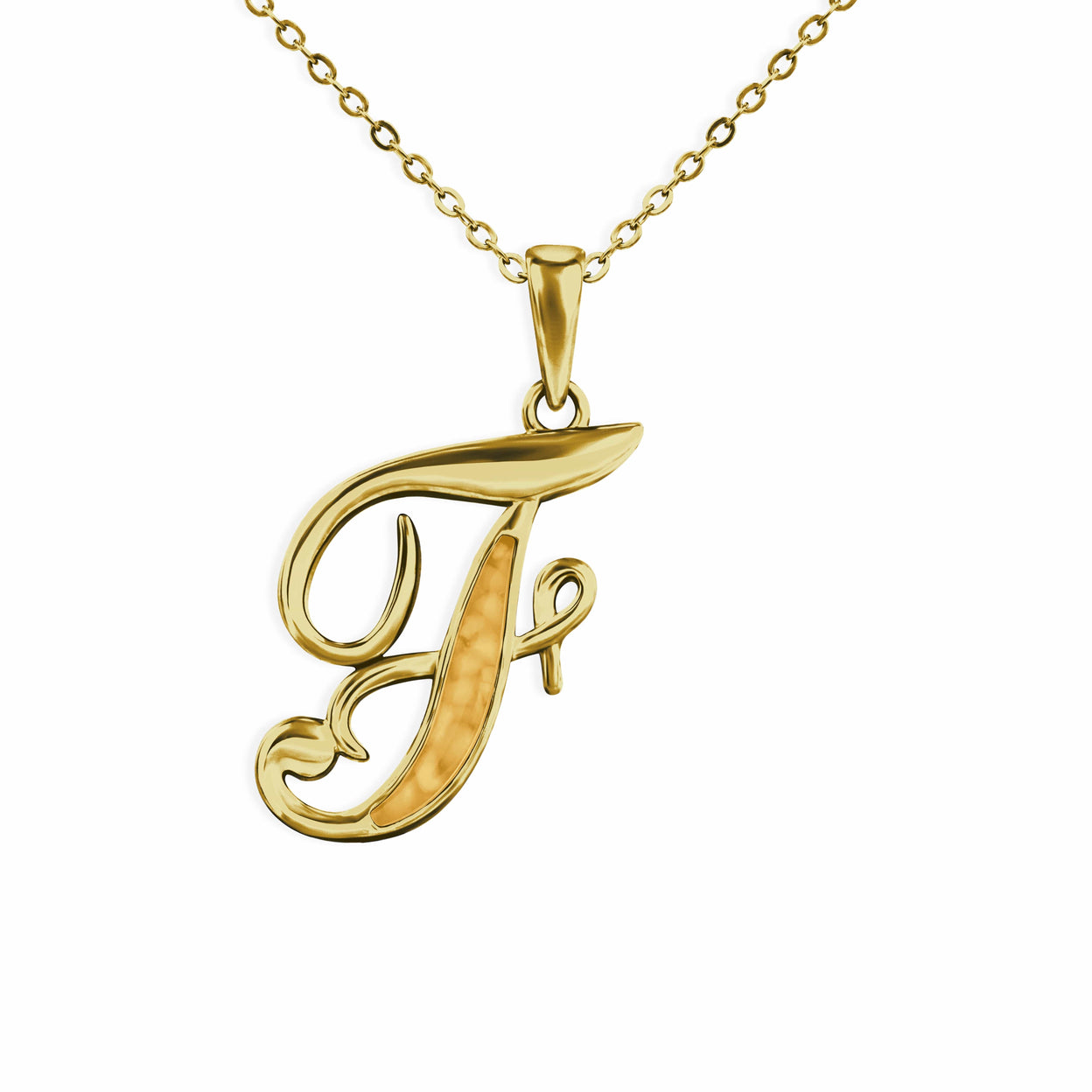 Load image into Gallery viewer, EverWith Alphabet Memorial Ashes Pendant - Letter F