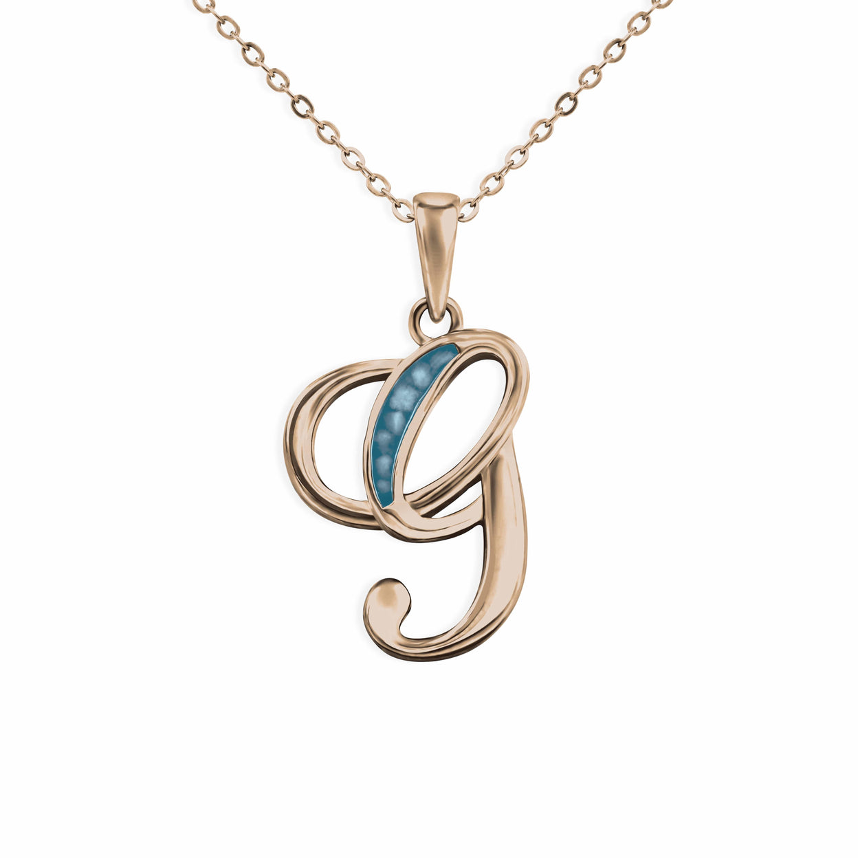 Load image into Gallery viewer, EverWith Alphabet Memorial Ashes Pendant - Letter G