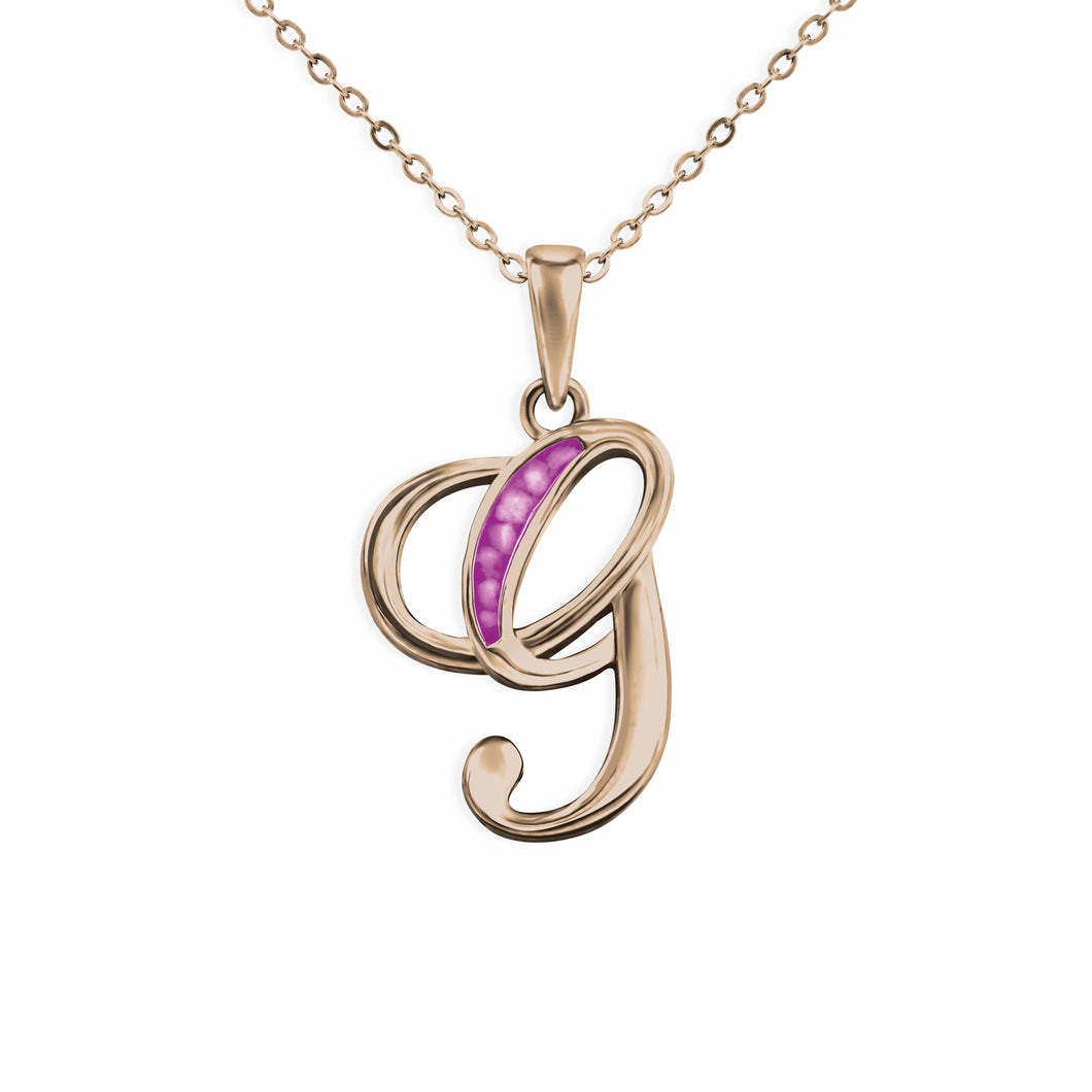 EverWith Alphabet Memorial Ashes Pendant - Letter G