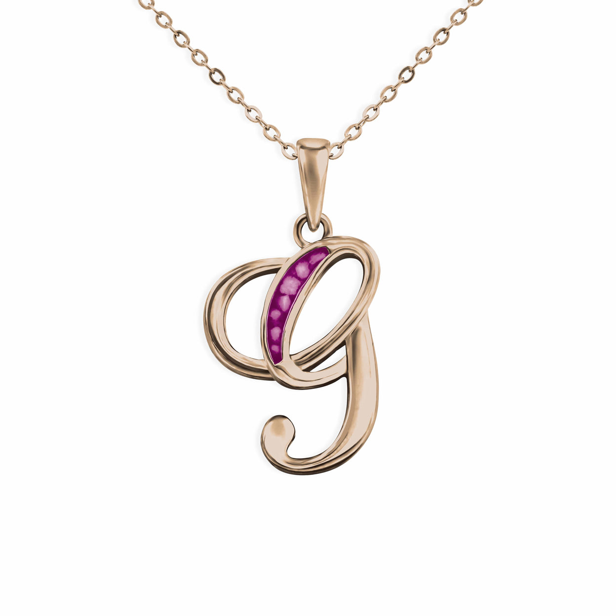 Load image into Gallery viewer, EverWith Alphabet Memorial Ashes Pendant - Letter G