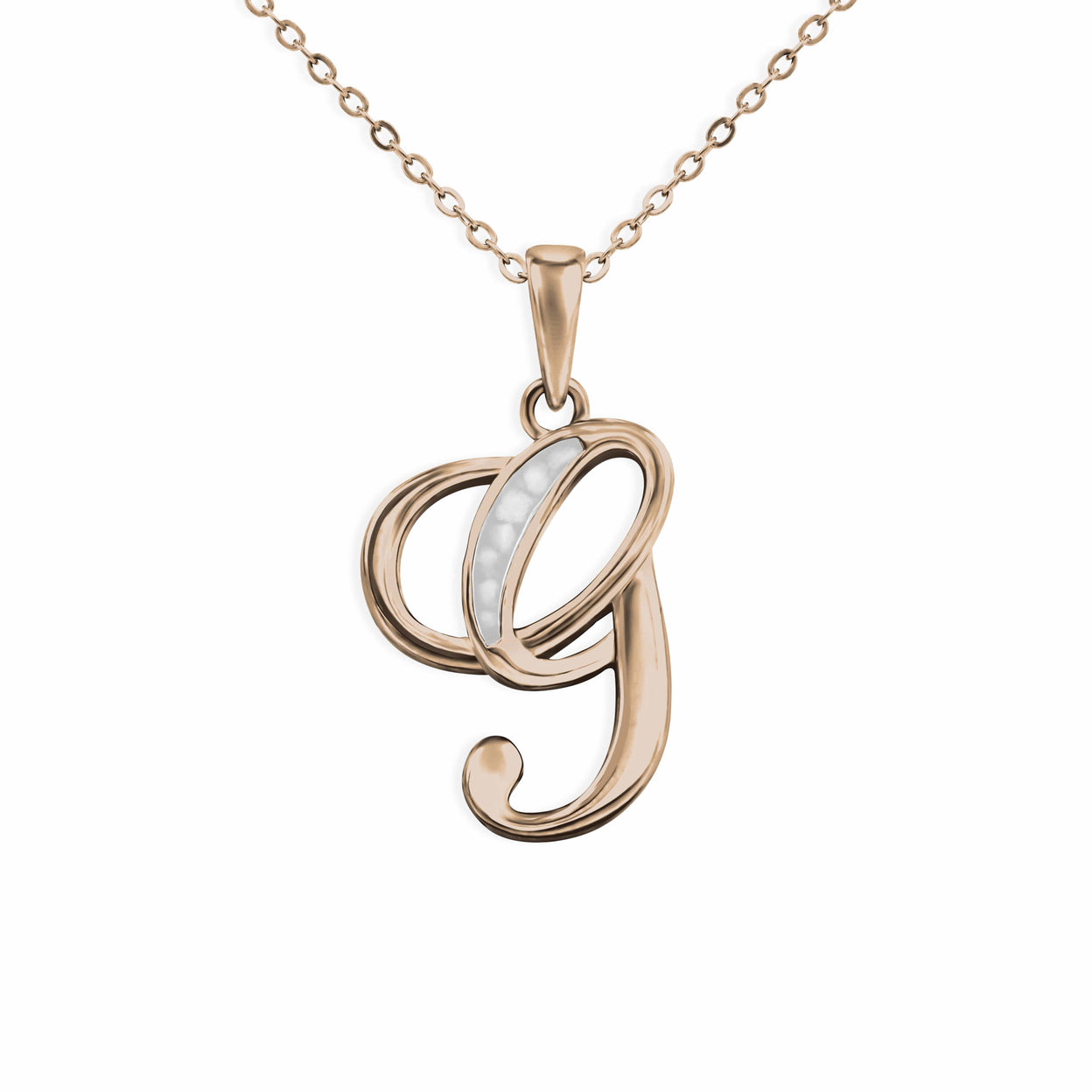 Load image into Gallery viewer, EverWith Alphabet Memorial Ashes Pendant - Letter G