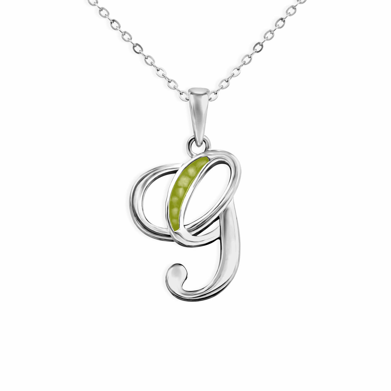 Load image into Gallery viewer, EverWith Alphabet Memorial Ashes Pendant - Letter G